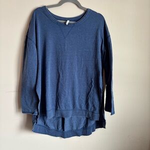 Z Supply Blue Crew Neck Top